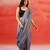Charcoal grey handloom khadi saree