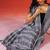 Charcoal grey handloom khadi saree