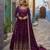 maroon chinon readymade suit with embroidery & Sequin work