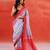 Light grey handloom khadi saree