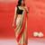 Biscuit beige red handloom khadi saree