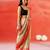 Biscuit beige red handloom khadi saree