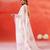 Ivory floral printed handloom khadi saree
