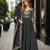 mehendi vichitra silk blend readymade anarkali suit with thread embroidery work