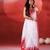 White red handloom khadi saree