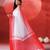 White crimson red handloom khadi saree