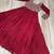 maroon faux georgette readymade gown with sequence & embroidery work