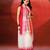 White pink handloom khadi saree