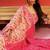 Pink beige handloom jamdani saree