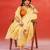 Yellow gold handloom jamdani saree