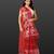 Crimson red handloom jamdani saree
