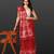 Crimson red handloom jamdani saree