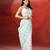White aqua blue handloom jamdani saree
