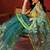 Teal blue yellow printed handloom jamdani saree