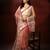 brown red handloom jamdani saree