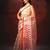 brown red handloom jamdani saree