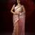 brown red handloom jamdani saree
