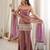 graceful dusty pink silk blend embroidery sequence dori and zari work palazzo suit