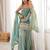graceful sea green silk blend embroidery sequence dori and zari work palazzo suit