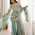 graceful sea green silk blend embroidery sequence dori and zari work palazzo suit