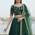 Green Art Silk Zari Sequin Embroidery Work Lehenga Choli