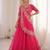 Pink Color Embroidery Sequence Work Silk Blend Lehanga Choli Set