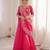 Pink Color Embroidery Sequence Work Silk Blend Lehanga Choli Set