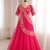 Pink Color Embroidery Sequence Work Silk Blend Lehanga Choli Set