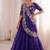 Purple Color Embroidery sequin Work Silk Blend Lehanga Choli Set