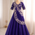 Purple Color Embroidery sequin Work Silk Blend Lehanga Choli Set
