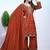dark orange  silk blend  party wear embroidery   sharara suit set  