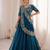 Teal Color Embroidery sequin Work Silk Blend Lehanga Choli Set