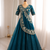 Teal Color Embroidery sequin Work Silk Blend Lehanga Choli Set