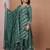 green  silk blend  party wear embroidery   sharara suit set  