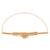Gold plated faux ruby faux emerald studded ethnic belly chain kamarbandh jewellery gift for women girls