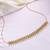 Gold plated faux ruby faux emerald & lariya studded belly chain kamarbandh jewellery for women