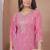 Pink georgette   party wear embroidery   sharara suit set