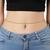 Gold plated cubic zirconia studded ethnic belly chain kamarbandh jewellery for women