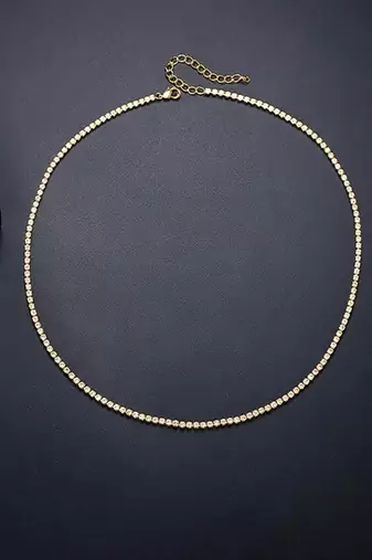 Gold plated cubic zirconia studded ethnic belly chain kamarbandh jewellery for women