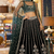 Green Georgette Zari Sequin Embroidery Work Lehenga Choli
