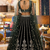 Green Georgette Zari Sequin Embroidery Work Lehenga Choli