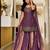 Purple Color Sequence And  Embroidery Work, Zari Work Silk Blend Saree