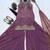 Purple Color Sequence And  Embroidery Work, Zari Work Silk Blend Saree