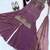 Purple Color Sequence And  Embroidery Work, Zari Work Silk Blend Saree