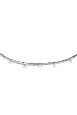 Silver plated 2 layer fancy waist chain belly chain kamarbandh jewellery for women 3