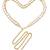 Gold plated pearl studded dress waist belt kamar bandh belly chain jewellery for women