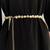 Gold plated pearl studded waist belt kamar bandh belly chain elegant dress accessory