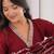 maroon  blooming silk blend  anarkali suit set