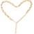 Gold plated pearl studded waist belt kamar bandh belly chain elegant dress accessory