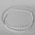 Silver plated faux pearl belly chain kamar bandh waist chain belt body chain